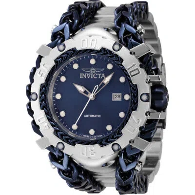 Pre-owned Invicta Gladiator Date Automatic Blue Dial Men's Watch 46219