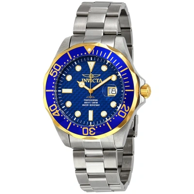 Invicta Grand Diver Blue Carbon Fiber Dial Men's Watch 12566 In Gray