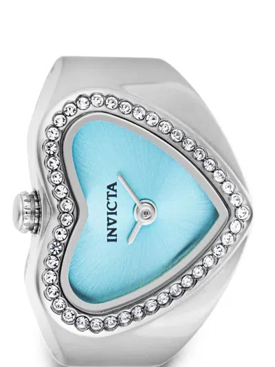 Invicta Heart-shaped 18mm Ring Watch In Silver