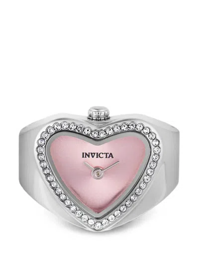 Invicta Heart-shaped Mini Ring 18mm Watch In Metallic