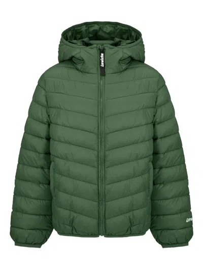 Invicta Kids' Hooded Quilted Jacket In Green