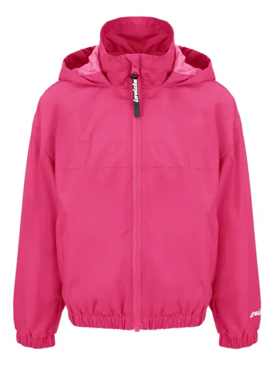 Invicta Kids' Hooded Waterproof Jacket In Pink