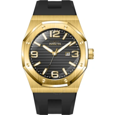 Invicta Huracan Quartz Black Dial Men's Watch 45776 In Black / Gold / Gold Tone