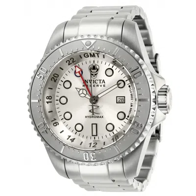Invicta Hydromax Gmt Date Quartz Silver Dial Men's Watch 29726 In Metallic