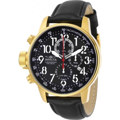 Invicta I-force Lefty Chronograph Quartz Black Dial Men's Watch 28741 In Black / Gold Tone