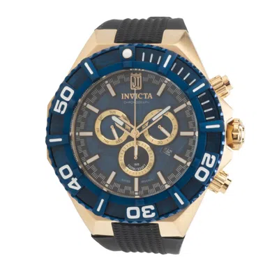 Invicta Jason Taylor 60mm Swiss Quartz Chronograph Strap Watch In Blue