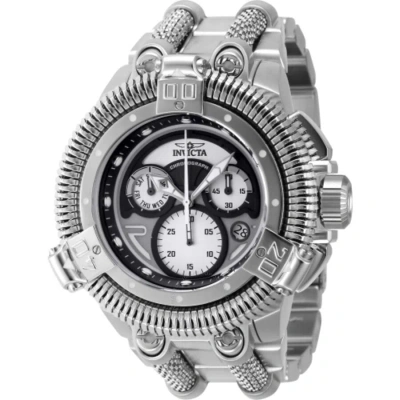 Invicta King Python Chronograph Quartz Silver Dial Men's Watch 44302 In Black