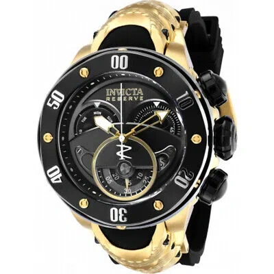 Pre-owned Invicta Kraken Chronograph Quartz Black Dial Men's Watch 36331