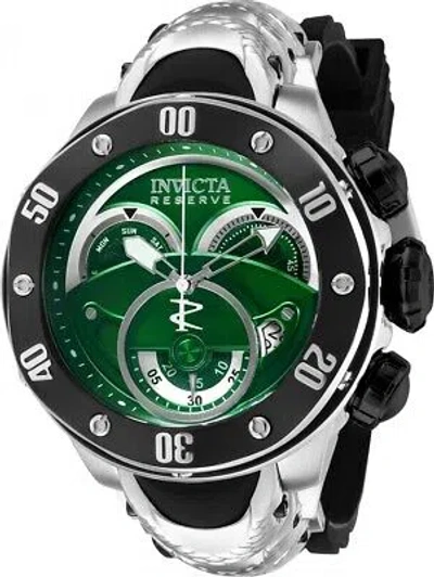 Pre-owned Invicta Kraken Chronograph Quartz Green Dial Men's Watch 36329
