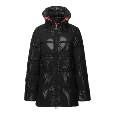 Invicta Leah Contemporary Stylish Coat Puffer Jacket In Black Women