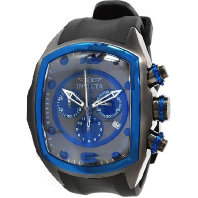 Invicta Lupah Revolution Chronograph Gunmetal Dial Men's Watch 10066 In Blue