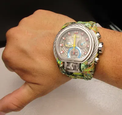 Pre-owned Invicta Magnum Dc Comics Batman Men's 52mm, Steel, Aqua Plating 35878