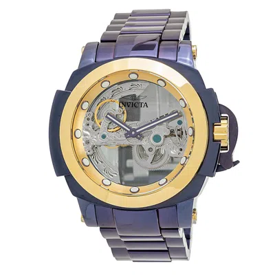Invicta Man Of War Ghost 48mm Purple Label Automatic In Metallic