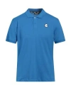 Invicta Man Polo Shirt Azure Size 3xl Cotton In Blue