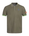 Invicta Man Polo Shirt Military Green Size 3xl Cotton In Green