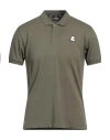 Invicta Man Polo Shirt Military Green Size 3xl Cotton In Green