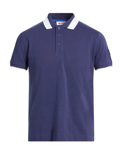 Invicta Man Polo Shirt Navy Size S Cotton In Blue