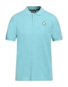 Invicta Man Polo Shirt Turquoise Size 3xl Cotton In Blue