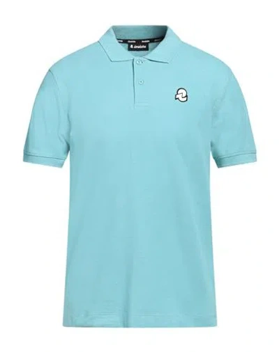 Invicta Man Polo Shirt Turquoise Size 3xl Cotton In Blue