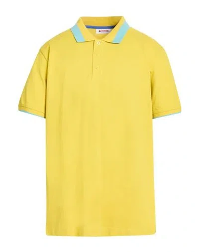 Invicta Man Polo Shirt Yellow Size 3xl Cotton