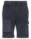 Invicta Man Shorts & Bermuda Shorts Slate Blue Size S Cotton