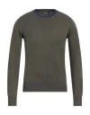 Invicta Man Sweater Military Green Size Xs Viscose, Nylon