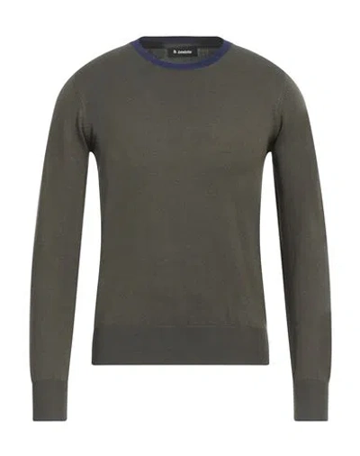 Invicta Man Sweater Military Green Size Xs Viscose, Nylon