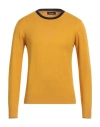 Invicta Man Sweater Marigold Size 3xl Viscose, Nylon In Yellow