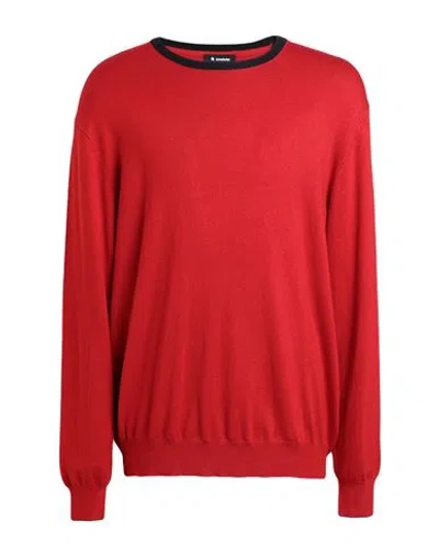 Invicta Man Sweater Red Size 3xl Viscose, Nylon In Red