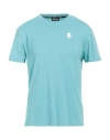 Invicta Man T-shirt Turquoise Size L Cotton In Blue