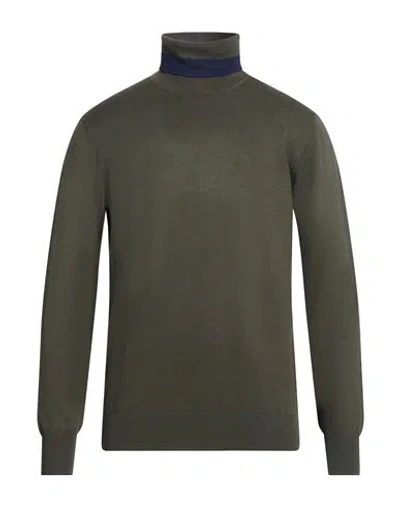 Invicta Man Turtleneck Military Green Size Xs Viscose, Nylon