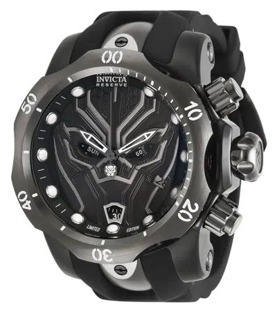 Pre-owned Invicta Marvel Black Panther Swiss Ronda Z60 Caliber Men's Watch - 53.7mm, Black