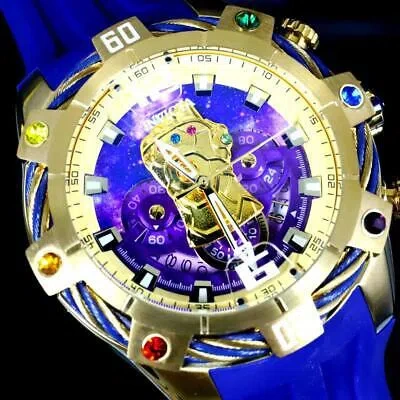 Pre-owned Invicta Marvel Thanos Infinity Gauntlet Chronograph 52mm Crystal Watch