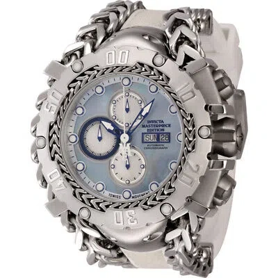 Pre-owned Invicta Masterpiece Chronograph Automatic Silver Dial Men's Watch 44569