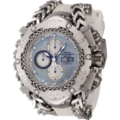 Invicta Masterpiece Chronograph Automatic Silver Dial Men's Watch 44569 In Blue