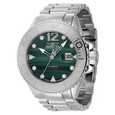 Invicta Masterpiece Le Swiss Auto Diamond Malachite Watch W/ 8dc In Metallic