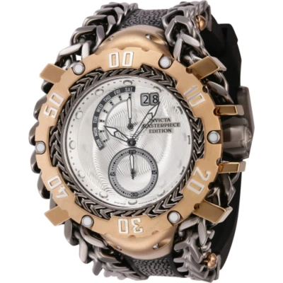 Invicta Masterpiece Quartz Silver Dial Men's Watch 44636 In Brown