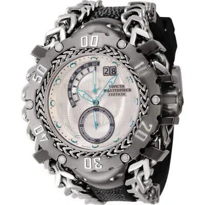 Pre-owned Invicta Masterpiece Quartz Silver Dial Men's Watch 44637