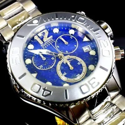 Pre-owned Invicta Masterpiece Reserve Grand Diver Blue Lapis Lazuli Steel Swiss Eta Watch