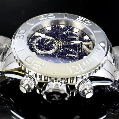 Pre-owned Invicta Masterpiece Reserve Grand Diver Blue Sand Stone Diamond Swiss Eta Watch