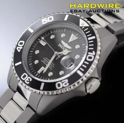 Pre-owned Invicta ✔  Men's 0420 Pro Diver Automatic Black Dial Titanium Watch