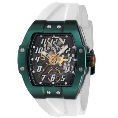 Pre-owned Invicta Men's 43519 Jm Correa Automatic 3 Hand Transparent, Green Dial Watch