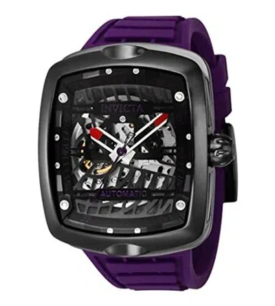 Pre-owned Invicta Men's 44041 S1 Rally Automatic 3 Hand Purple, Black Dial Watch