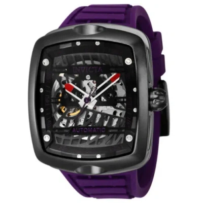 Pre-owned Invicta Men's 44041 S1 Rally Automatic 3 Hand Purple, Black Dial Watch