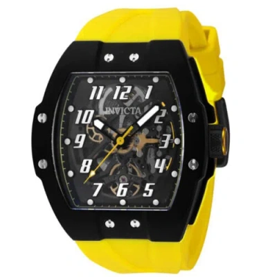 Pre-owned Invicta Men's 44406 Jm Correa Automatic 3 Hand Black, Transparent Dial Watch