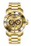 Invicta Men's 47mm Quartz Watch In Gold