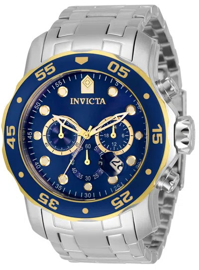 Invicta Men's 48mm Quartz Chronograph Watch In Silver