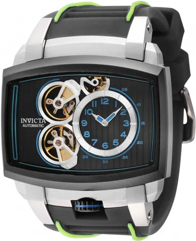 Pre-owned Invicta Men's Akula 52mm Gunmetal Dial Black Silicon Band Automatic Watch