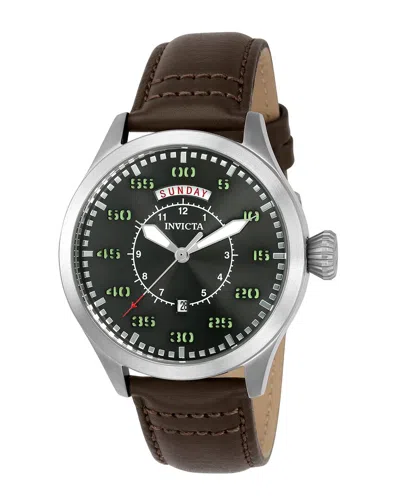 Invicta Men's Aviator Watch In Brown