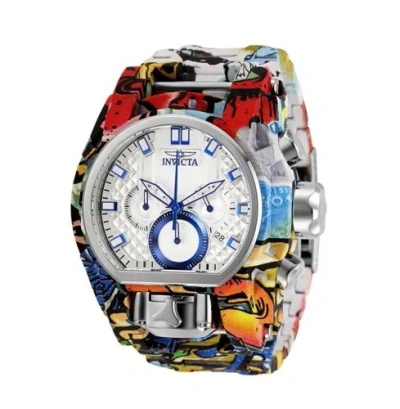 Pre-owned Invicta Men's Bolt Zeus Quartz Chronograph Aqua Plated 52mm 32417 W/ Watch Case